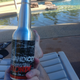 Aluminum stubbies. Not even a great idea but had to have a go. Good at the pool where glass is banned.